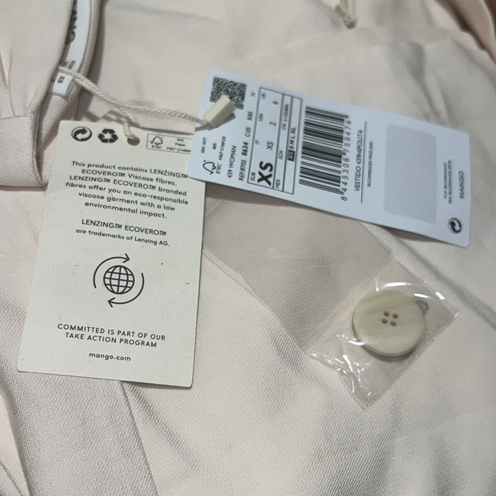 MANGO Wrap Neckline Dress. - Picture 7 of 8